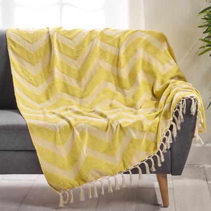 Jamyra Hand Loomed Throw Blanket