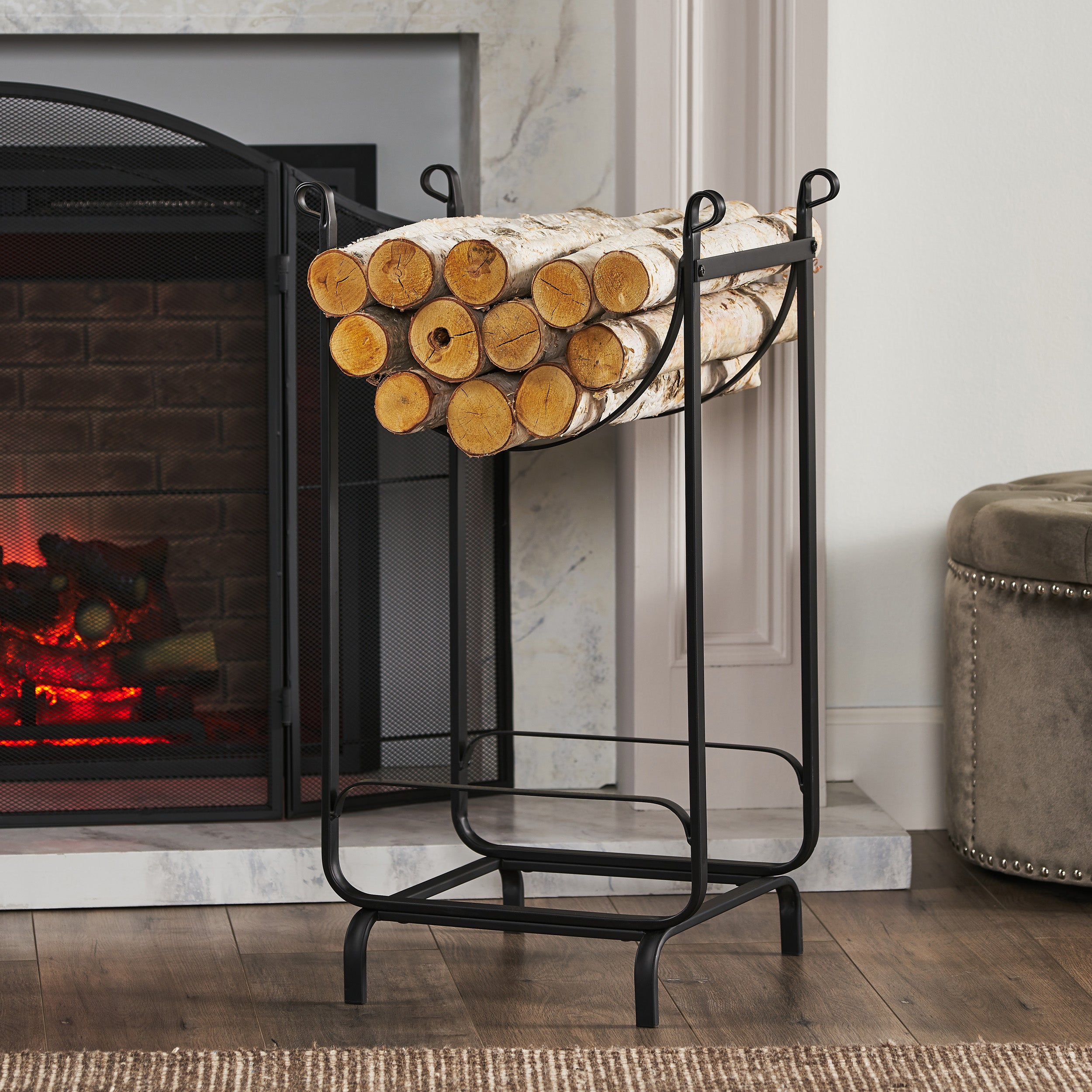 Cast iron wood online rack