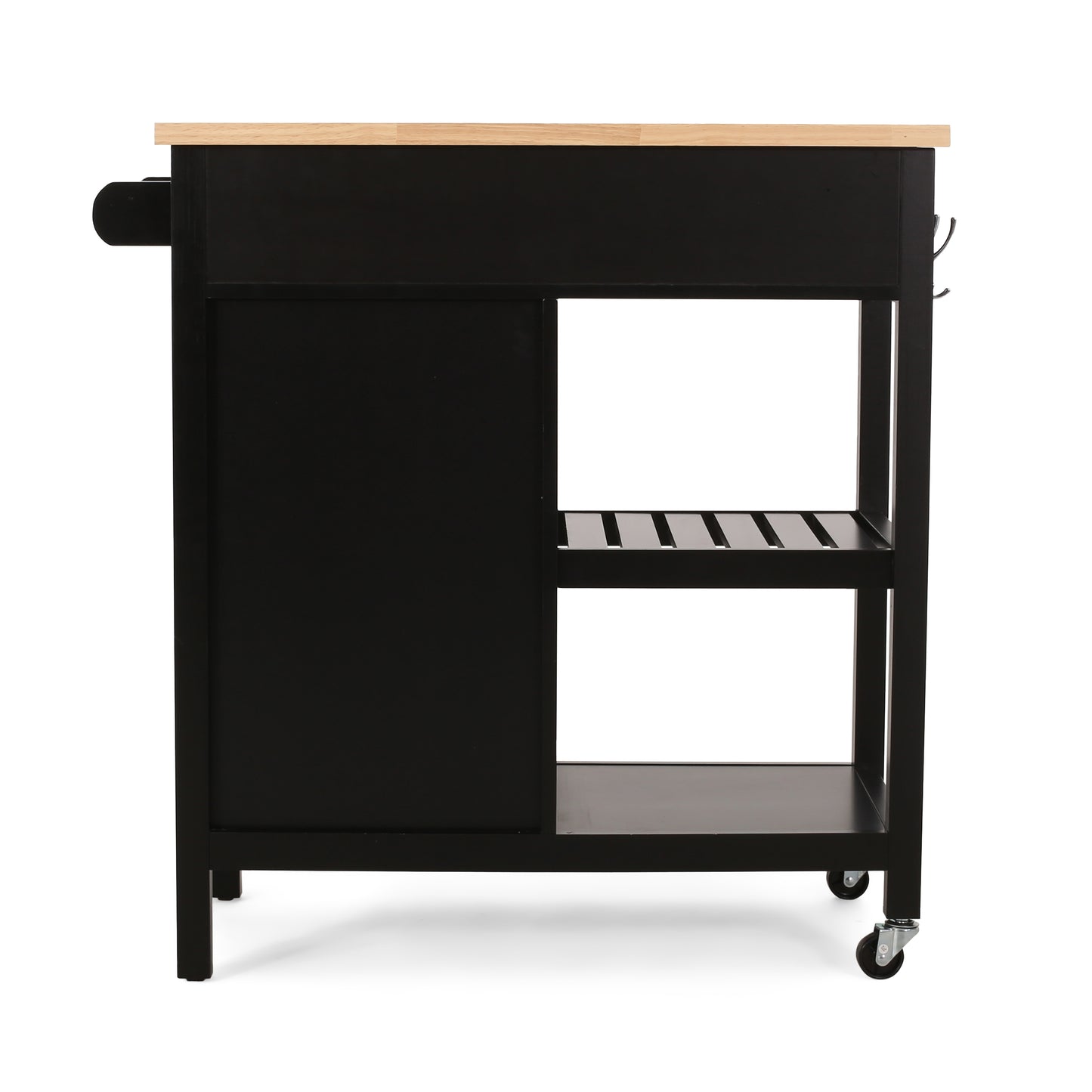 Aidah Contemporary Kitchen Cart with Wheels