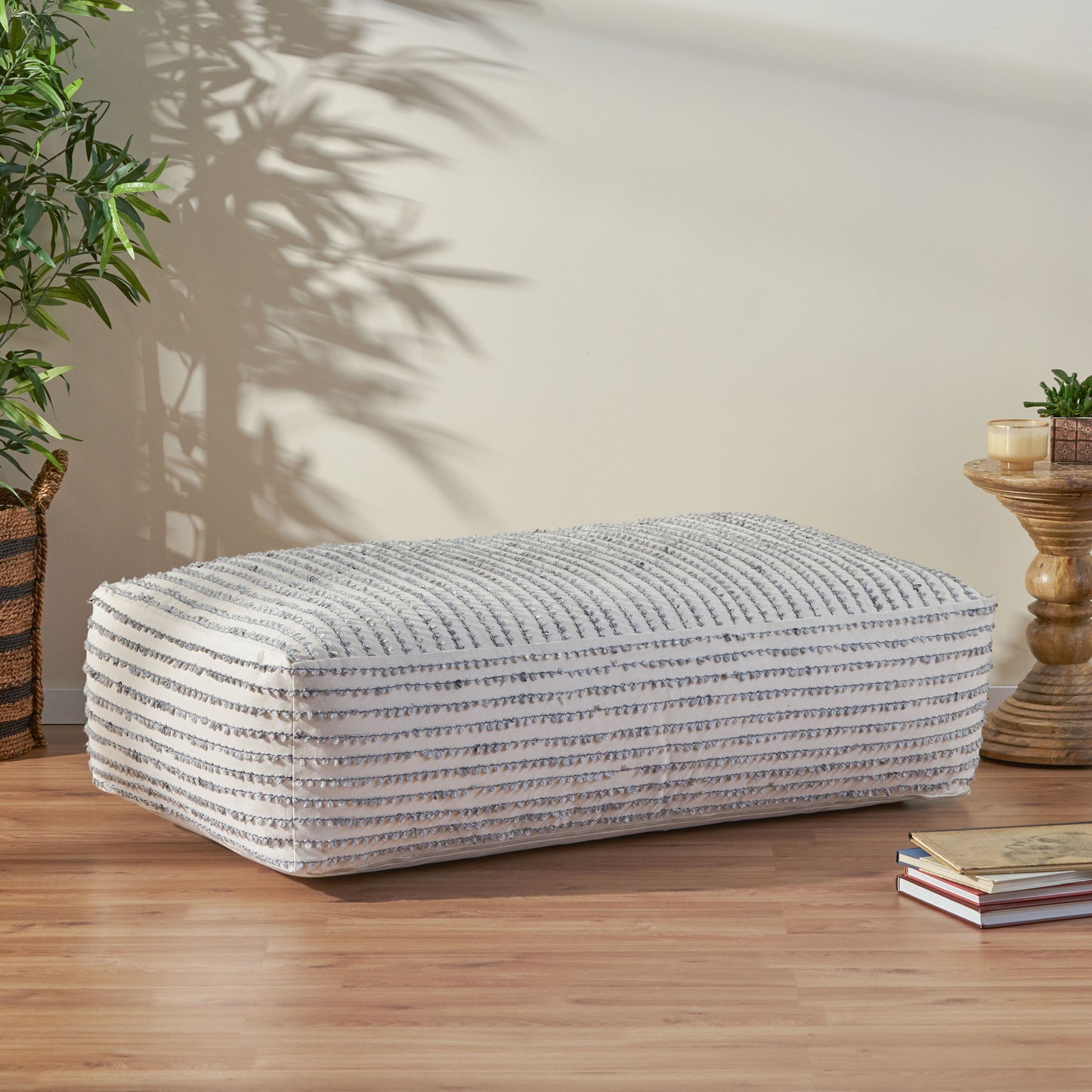 Taliyah Boho Rectangular Bean Bag Ottoman