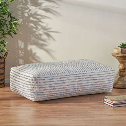 Taliyah Boho Rectangular Bean Bag Ottoman