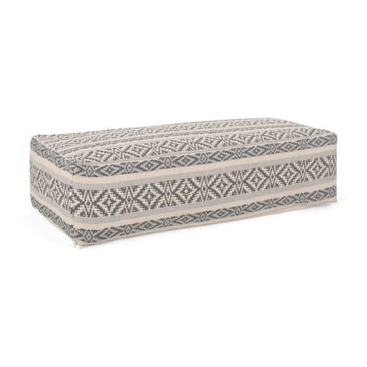 Aahaan Boho Rectangular Bean Bag Ottoman