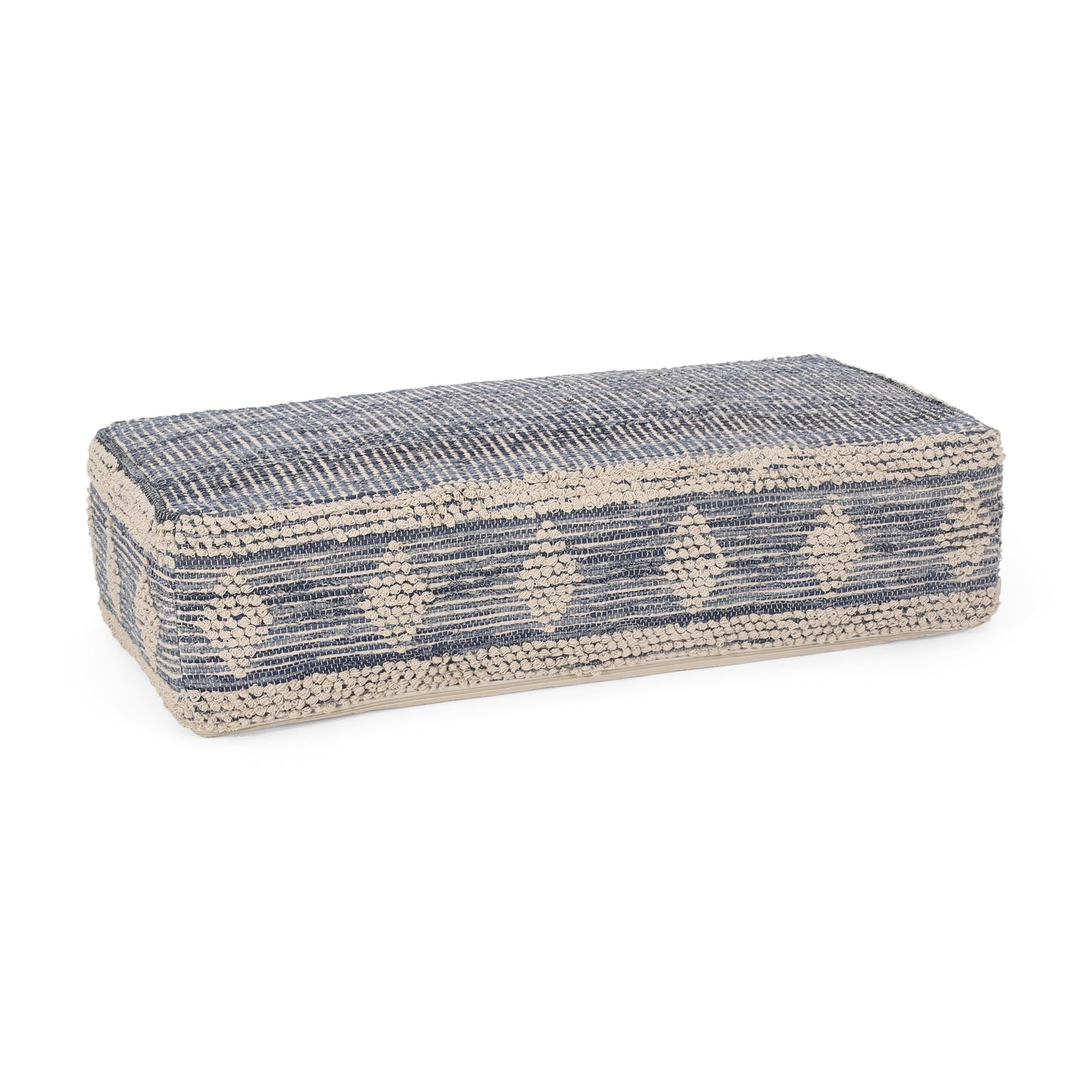 Charline Boho Rectangular Bean Bag Ottoman