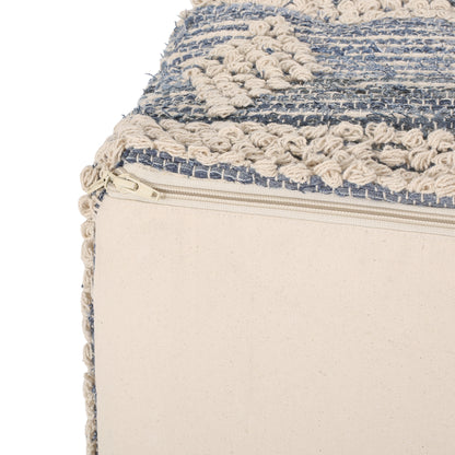 Charline Boho Rectangular Bean Bag Ottoman