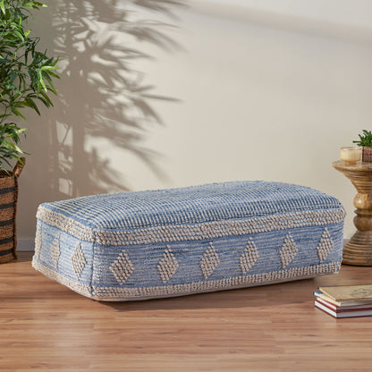 Charline Boho Rectangular Bean Bag Ottoman