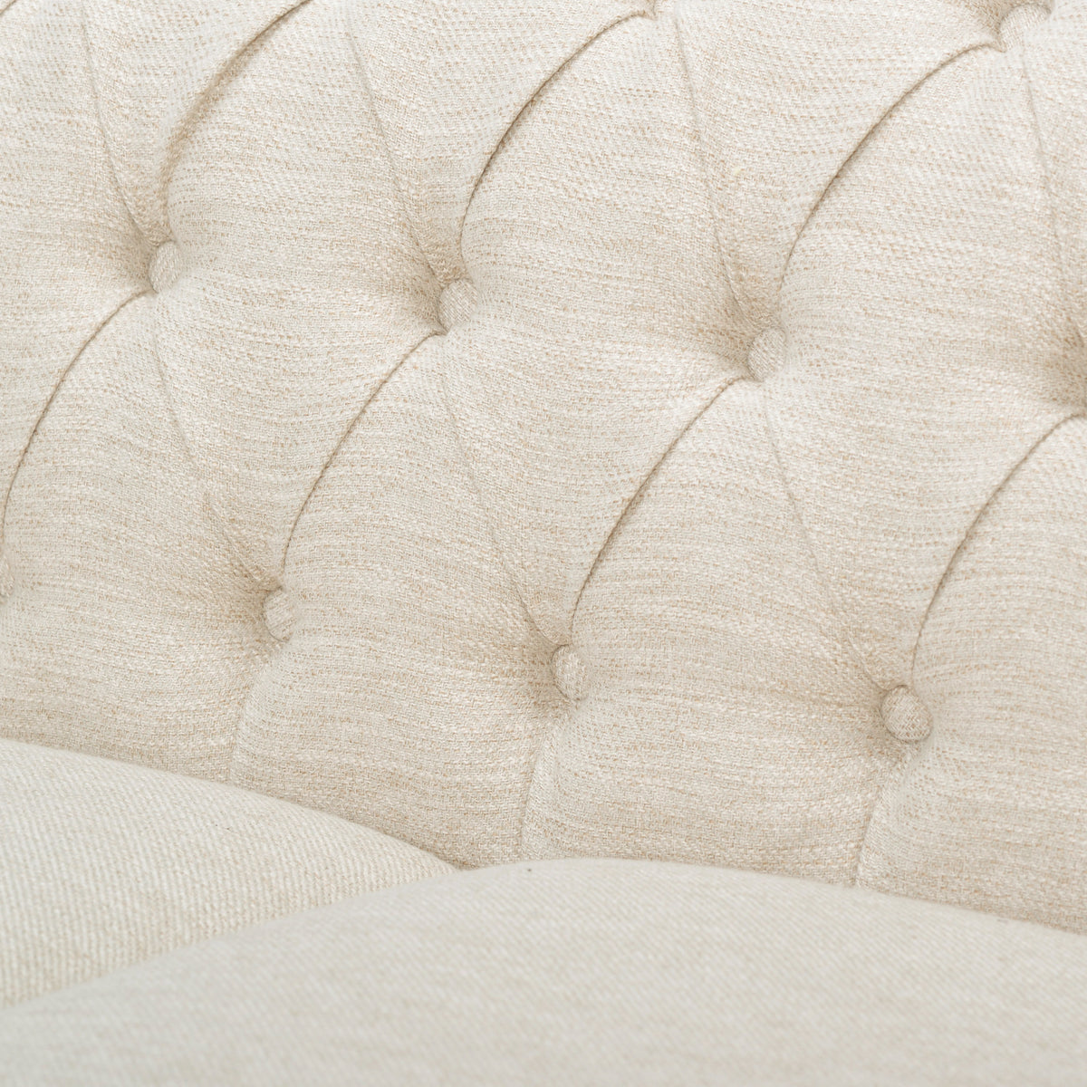 Adetokunbo Tufted Fabric Chesterfield 3 Seater Sofa – GDFStudio