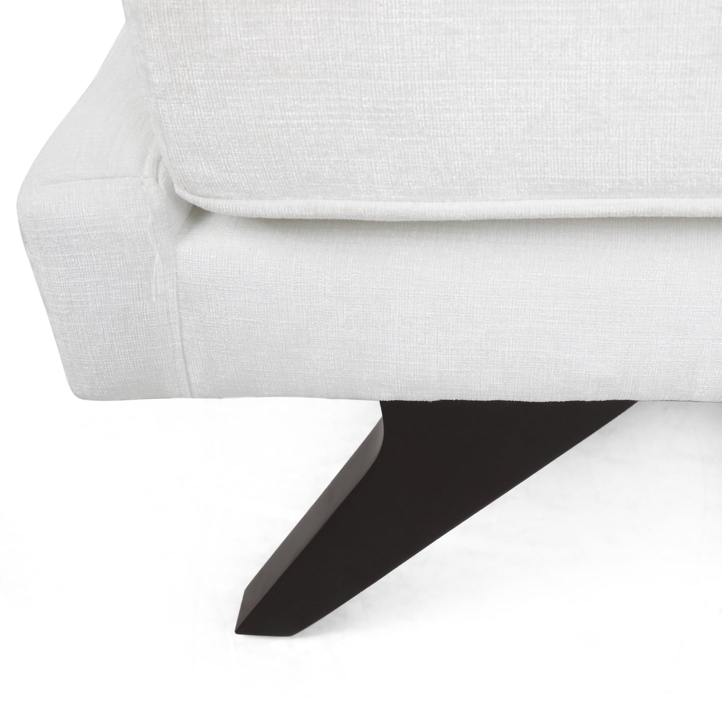 Alphonso Mid-Century Modern Fabric Chaise Lounge