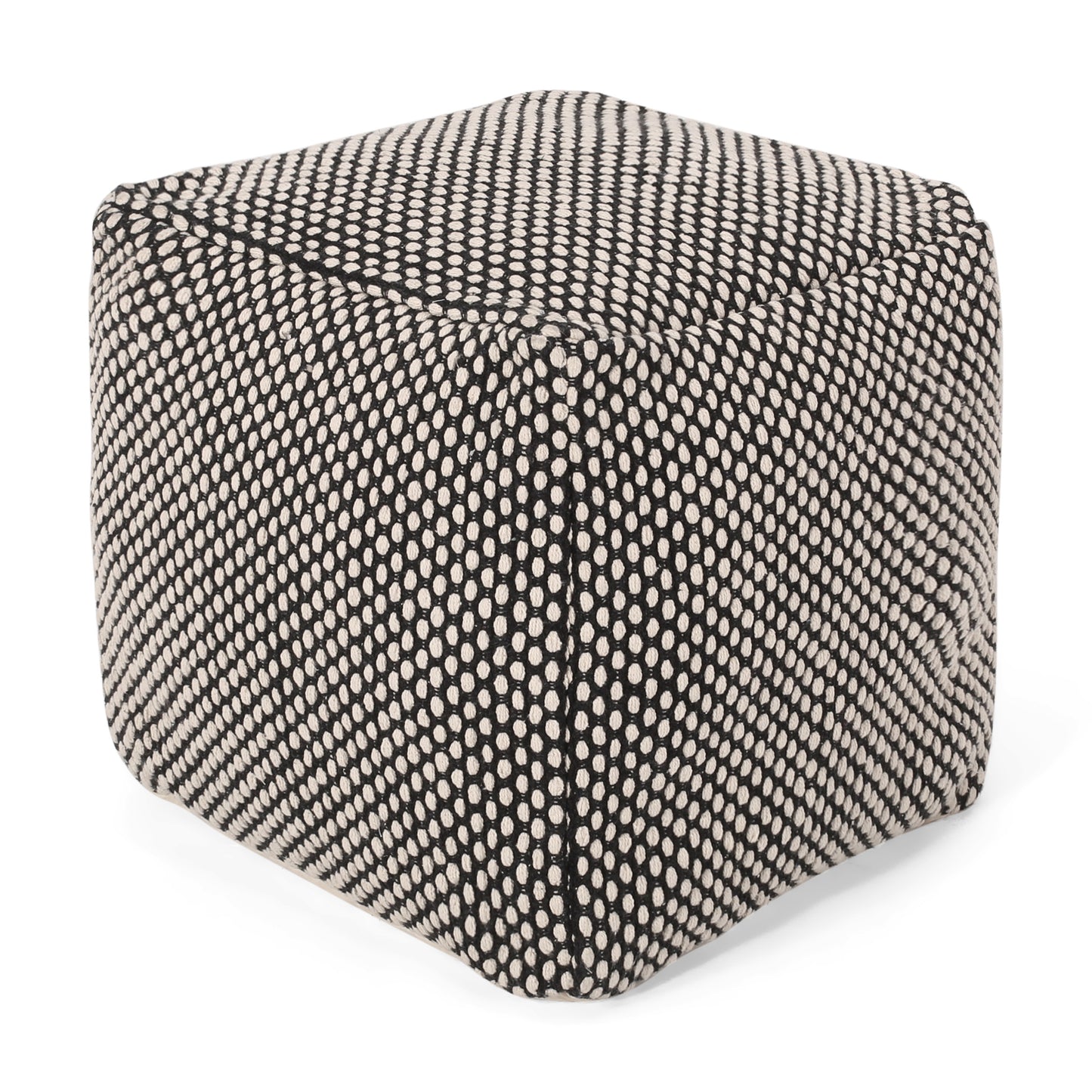 Muhamed Boho Fabric Cube Pouf