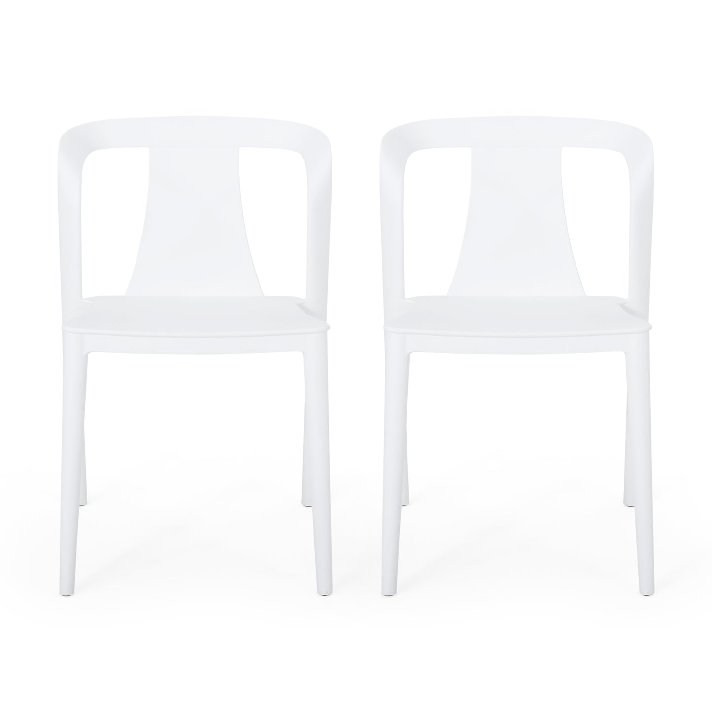 Janely Outdoor Stacking Dining Chair (Set of 2)