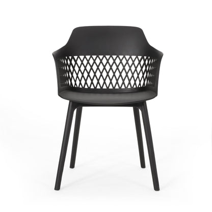 Airyanna Outdoor Modern Dining Chair (Set of 4)