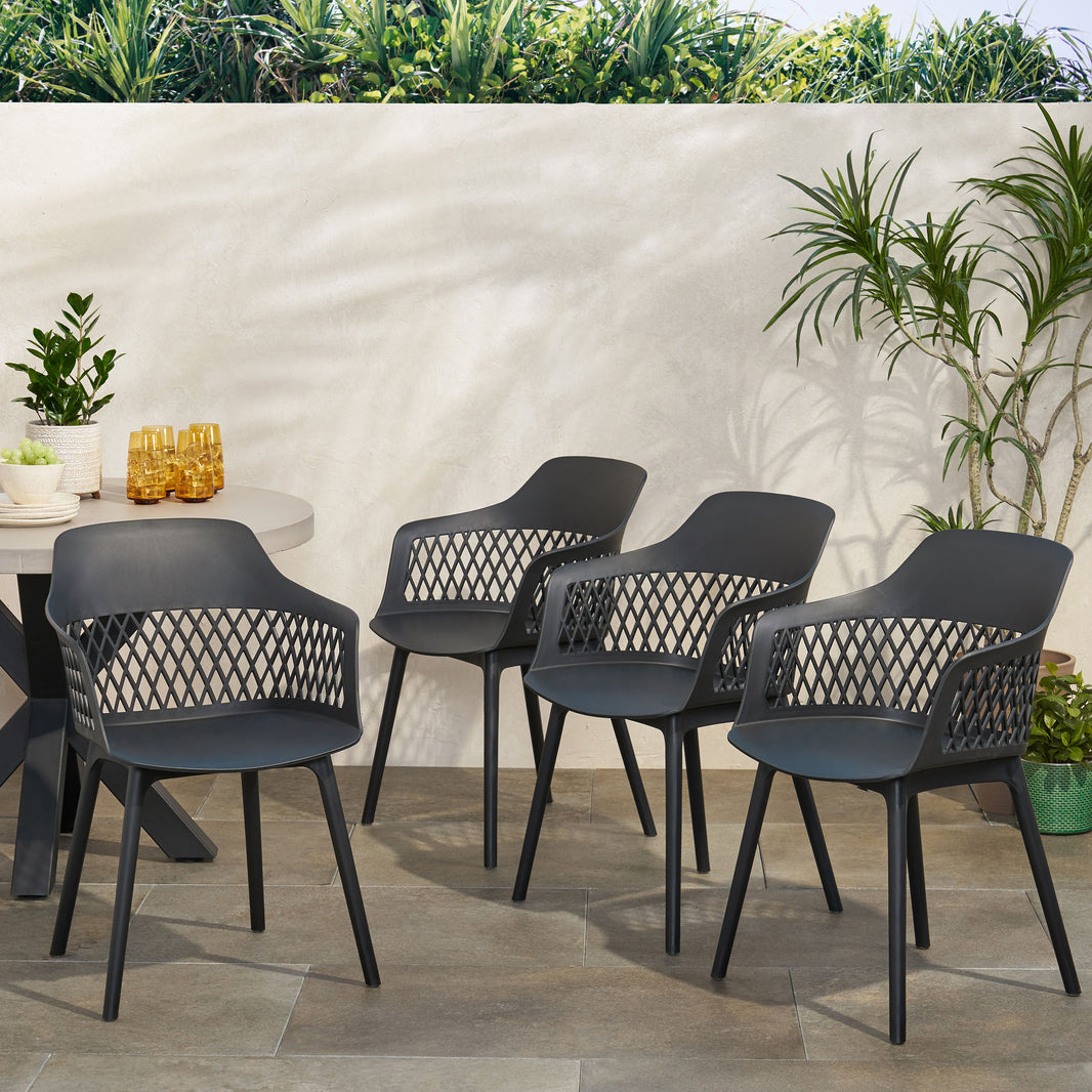 Outdoor Dining Chairs GDFStudio