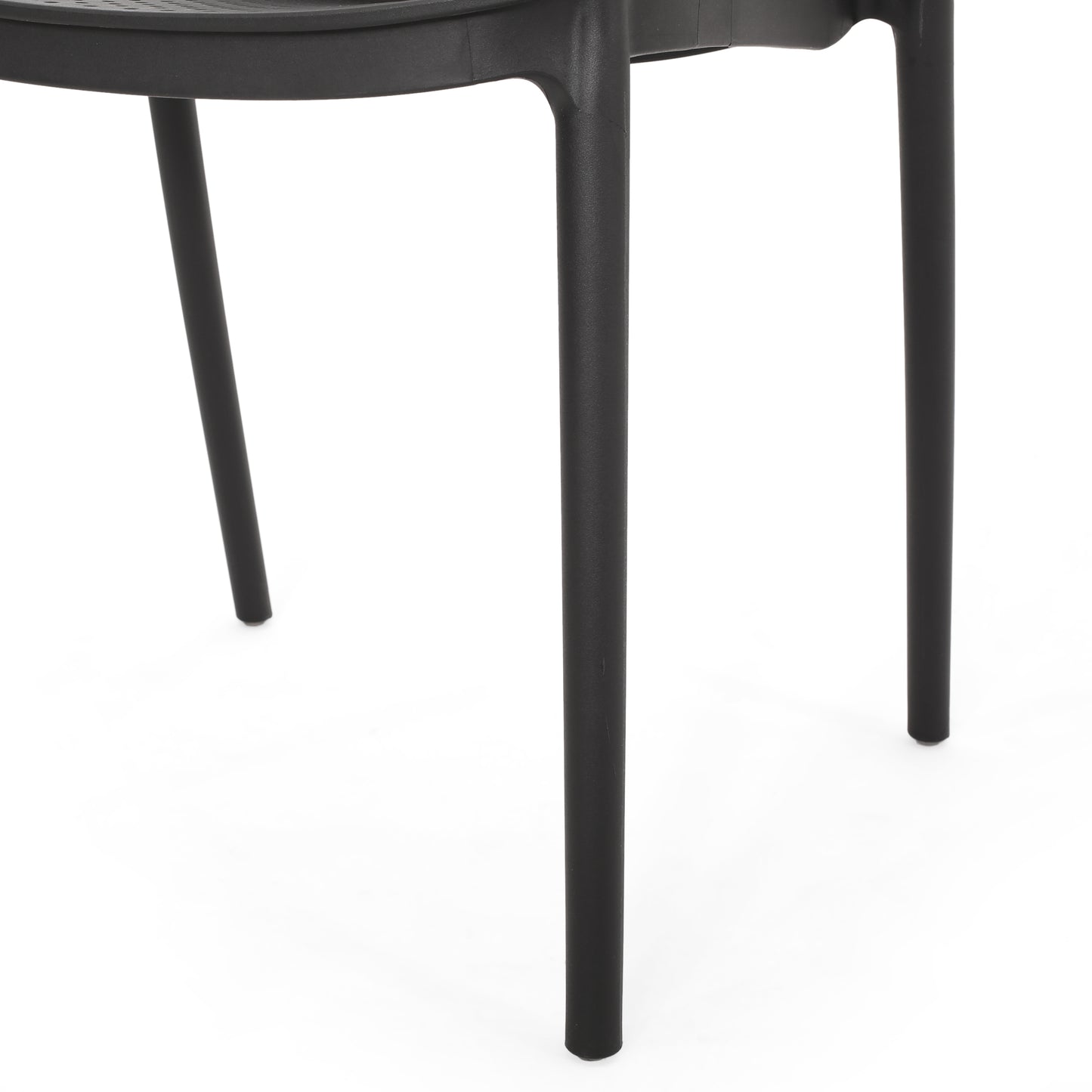 Edenton Outdoor Modern Stacking Dining Chair (Set of 4)