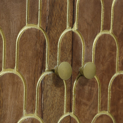 Javayah Contemporary Wooden 2 Door Cabinet