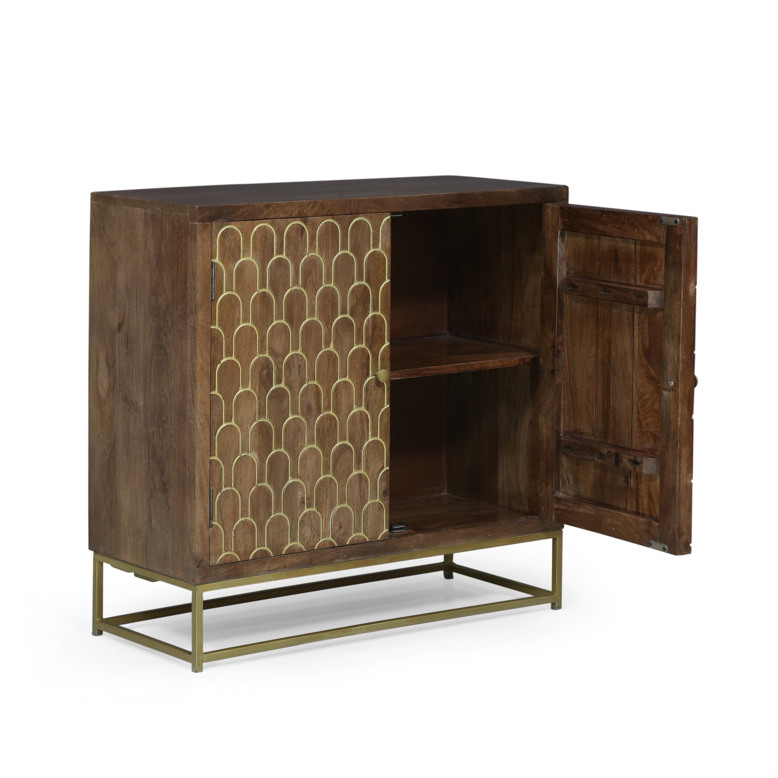 Javayah Contemporary Wooden 2 Door Cabinet – GDFStudio