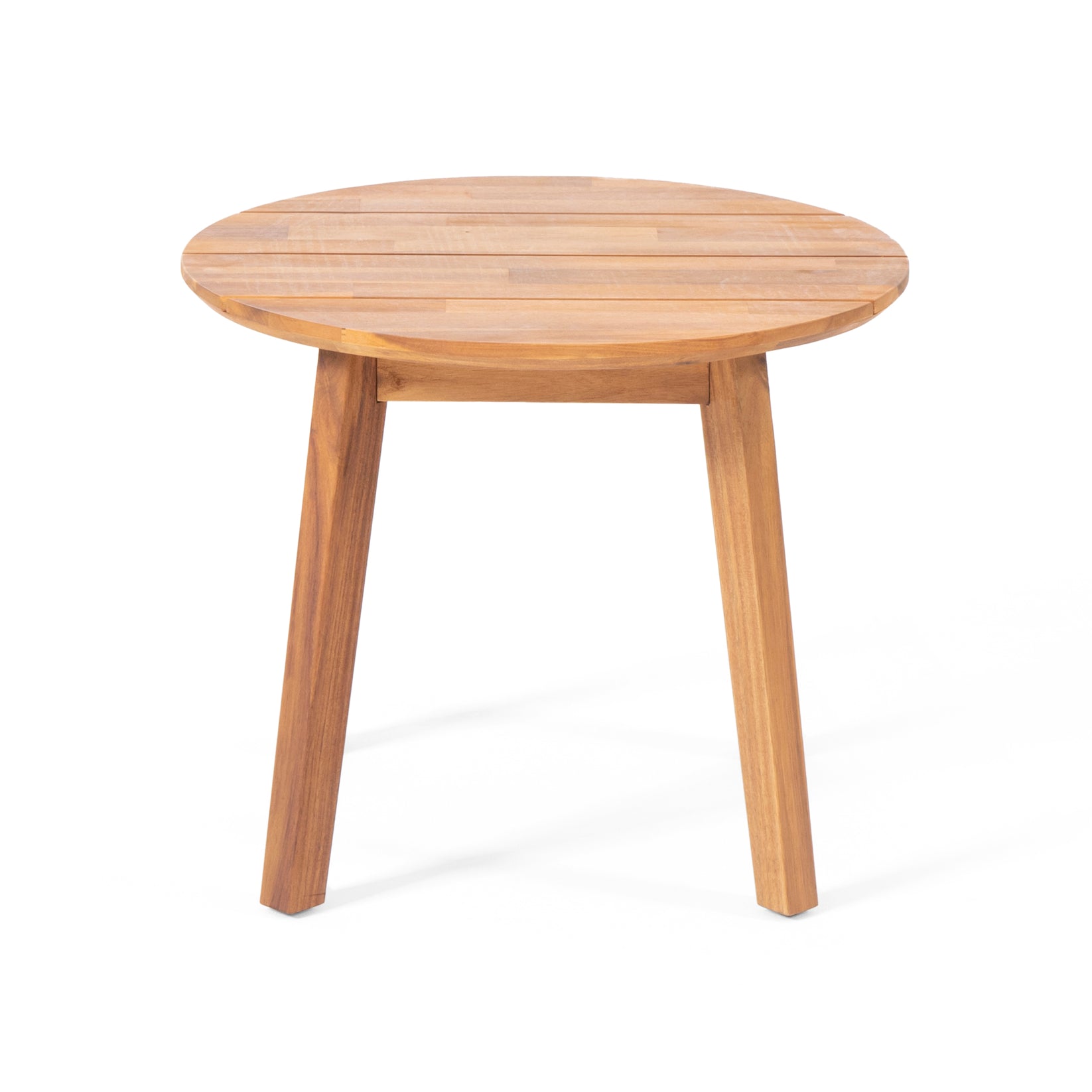 Burrough Outdoor Acacia Wood Side Table GDFStudio