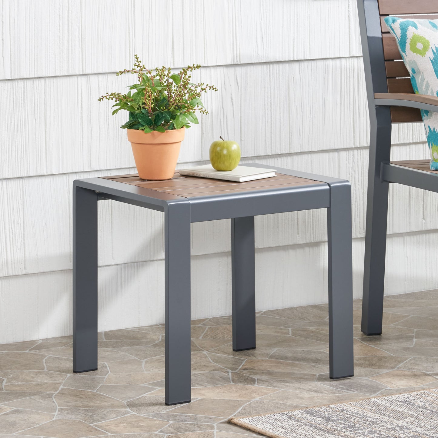 Trimble Outdoor Aluminum Side Table