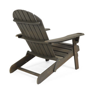 Kandyce Outdoor Acacia Wood Folding Adirondack Chairs (set Of 2 