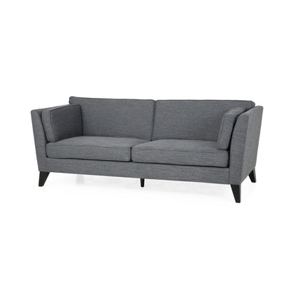 Sabirin Contemporary 3 Seater Fabric Sofa