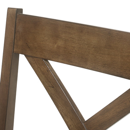 Bouman Farmhouse Upholstered Wood Counter Stools, Set of 2