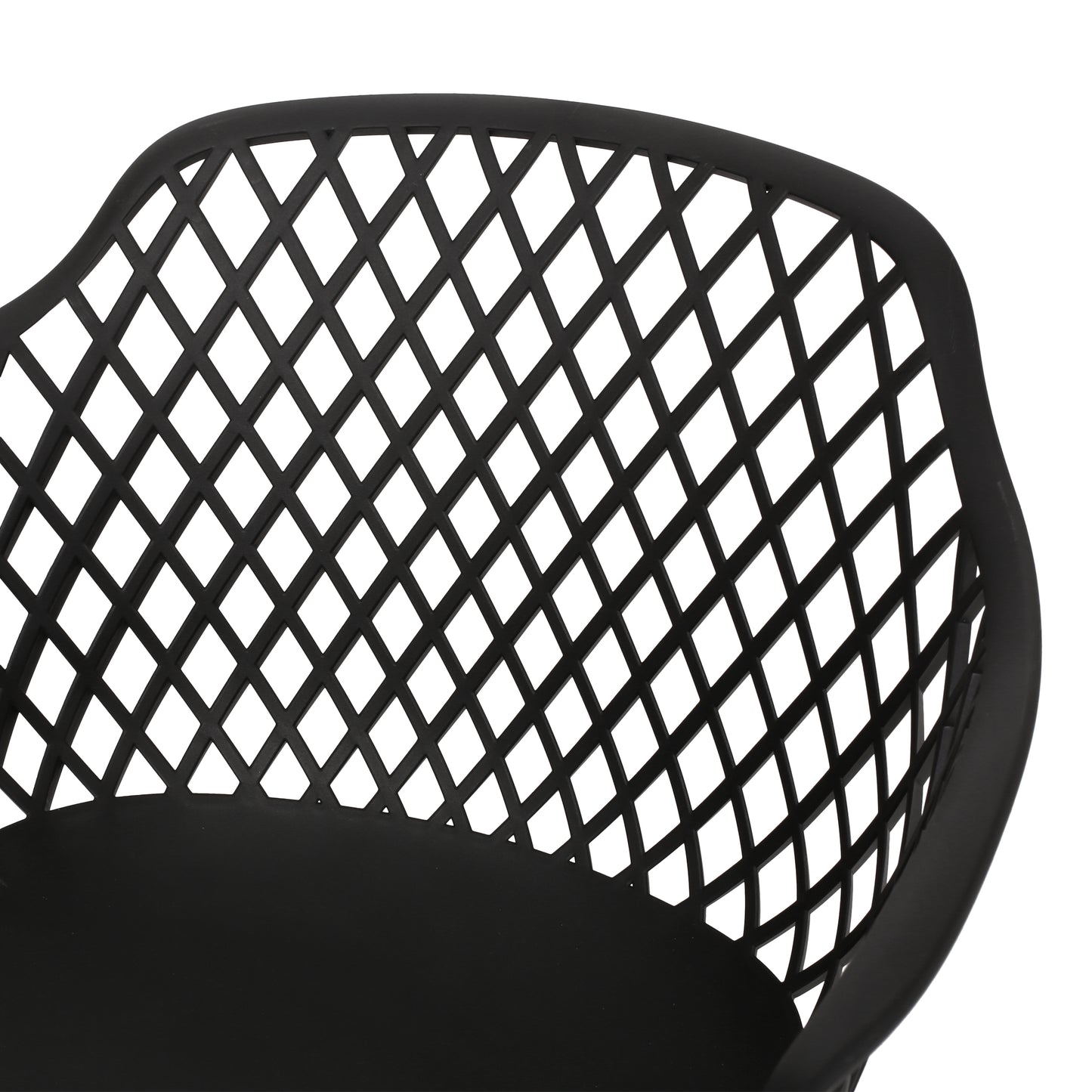 Tate Outdoor Modern Dining Chair (Set of 2)