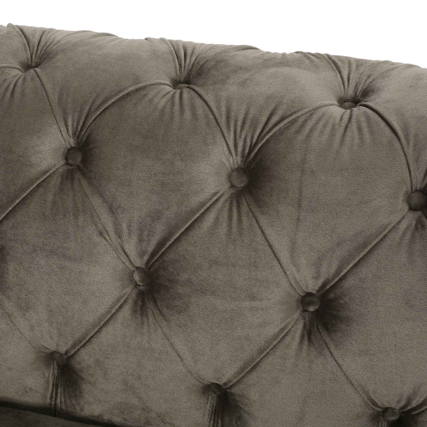 Giovanna Modern Glam Tufted Velvet 3 Seater Sofa
