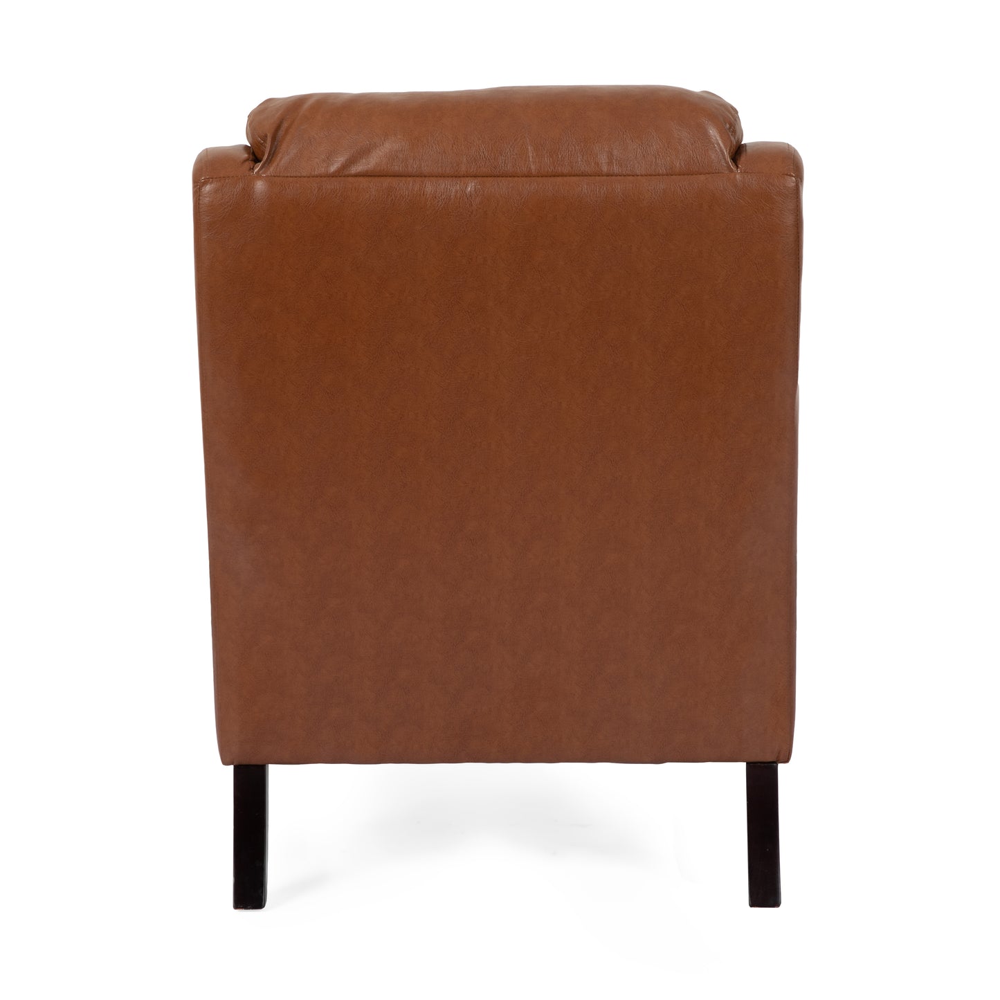 Baden Contemporary Pillow Tufted Faux Leather Club Chair