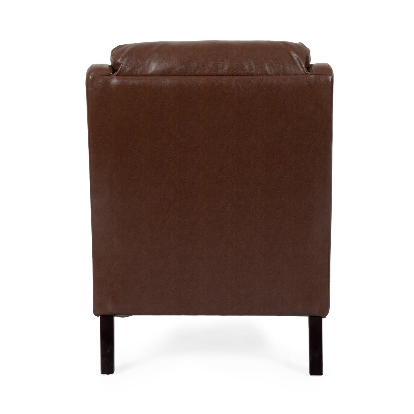 Baden Contemporary Pillow Tufted Faux Leather Club Chair