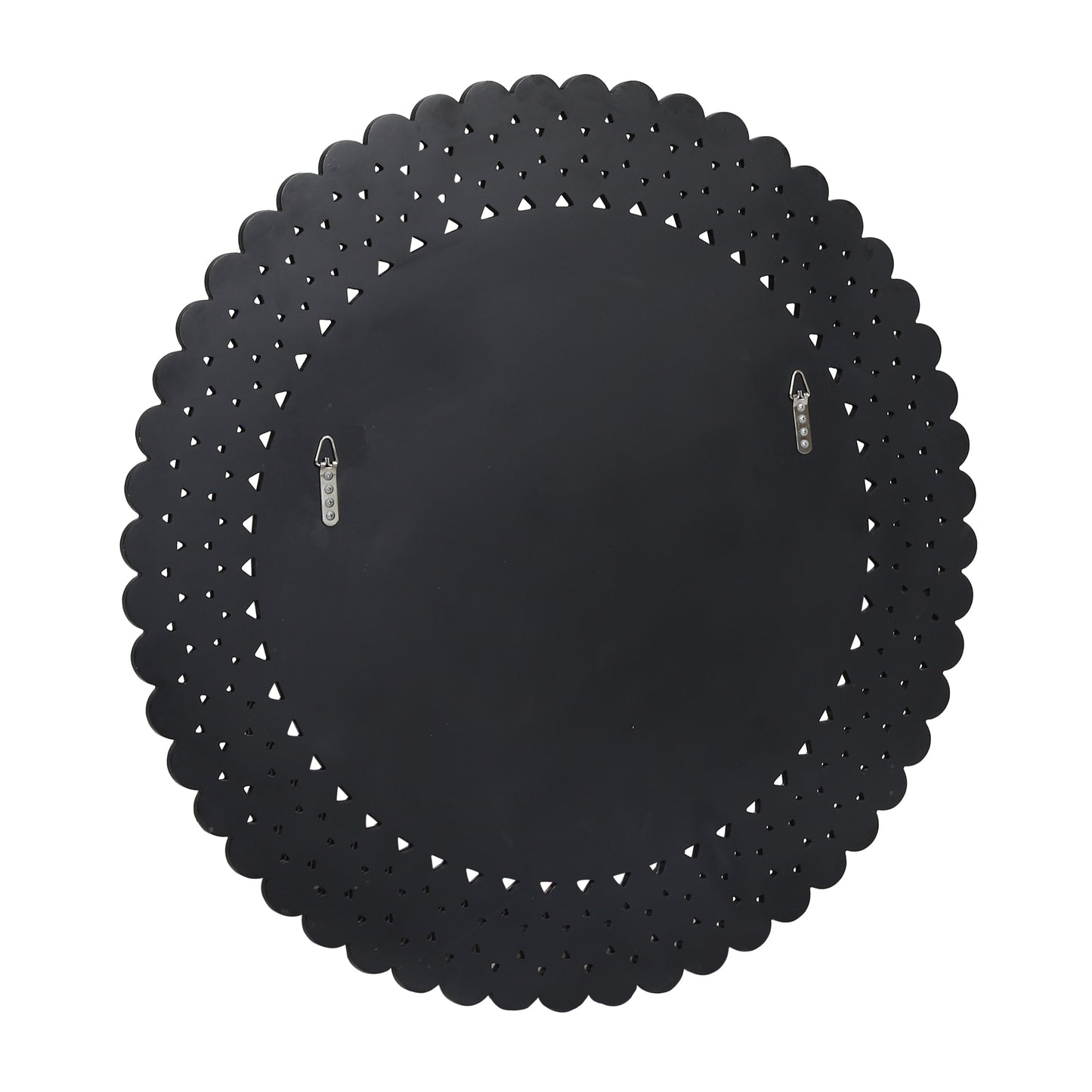 Abels Contemporary Studded Round Wall Mirror