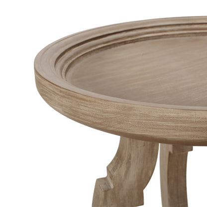 Emilya French Country Accent Table with Round Top