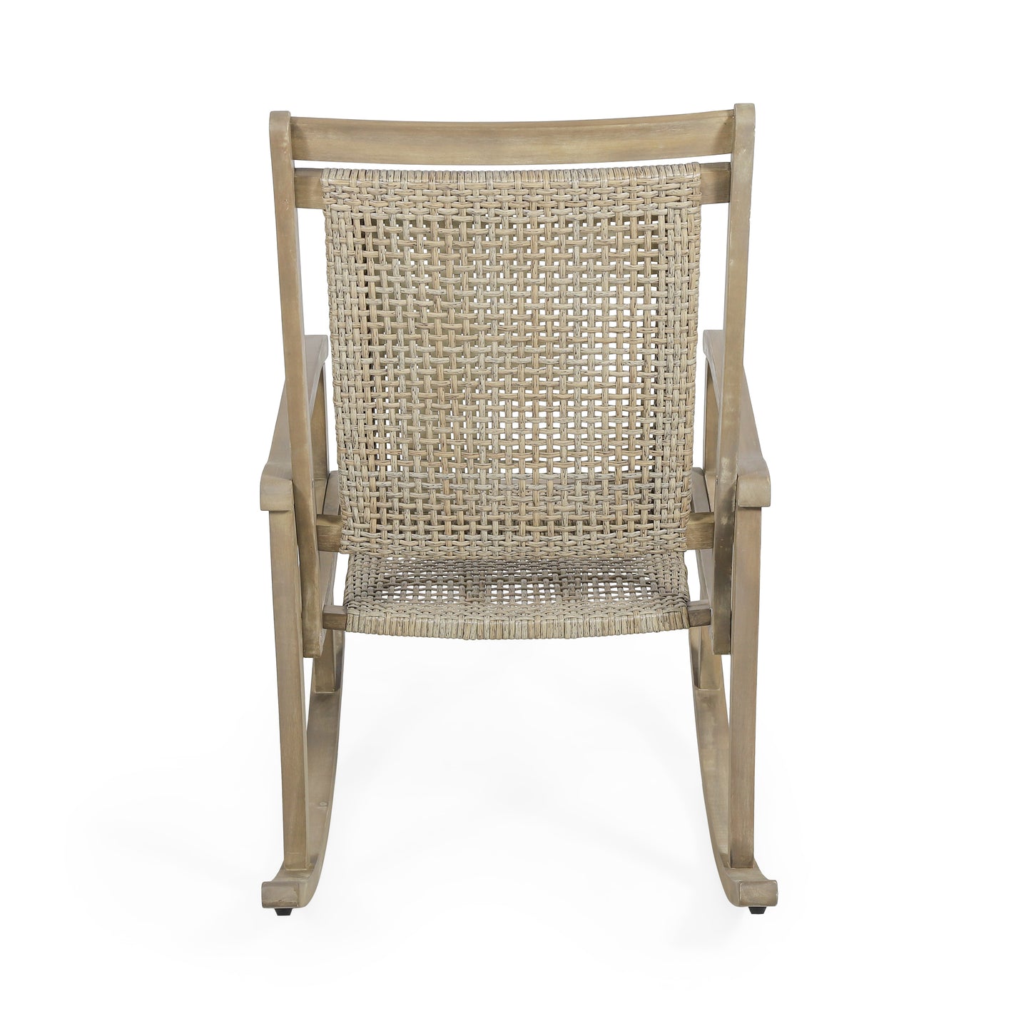 Dory Outdoor Rustic Wicker Rocking Chair