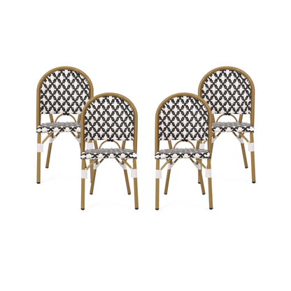 Jordy Outdoor French Bistro Chair (Set of 4)