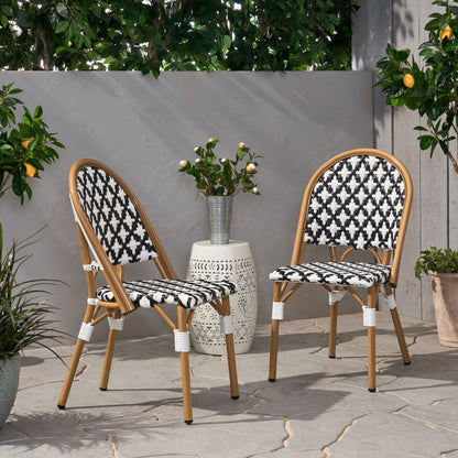Jordy Outdoor French Bistro Chair (Set of 2)