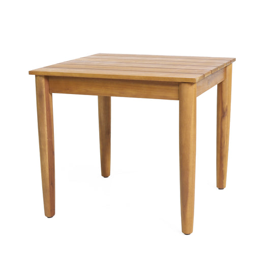 Plumb Outdoor Acacia Wood Side Table