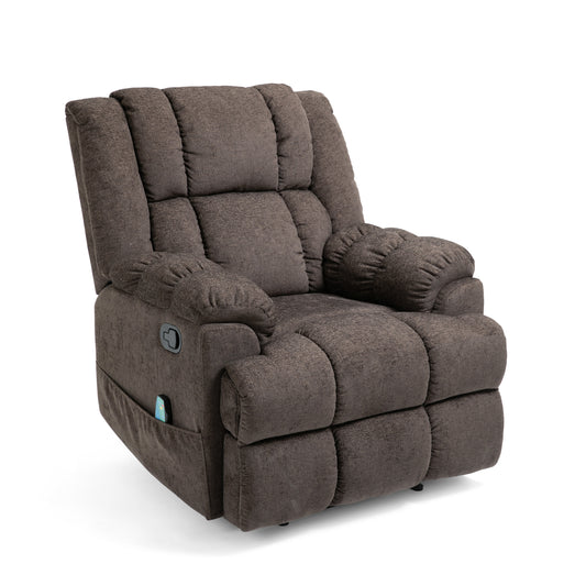 Siloam Contemporary Pillow Tufted Massage Recliner