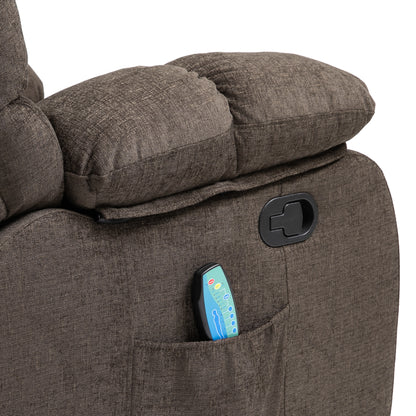 Conyers Contemporary Pillow Tufted Massage Recliner