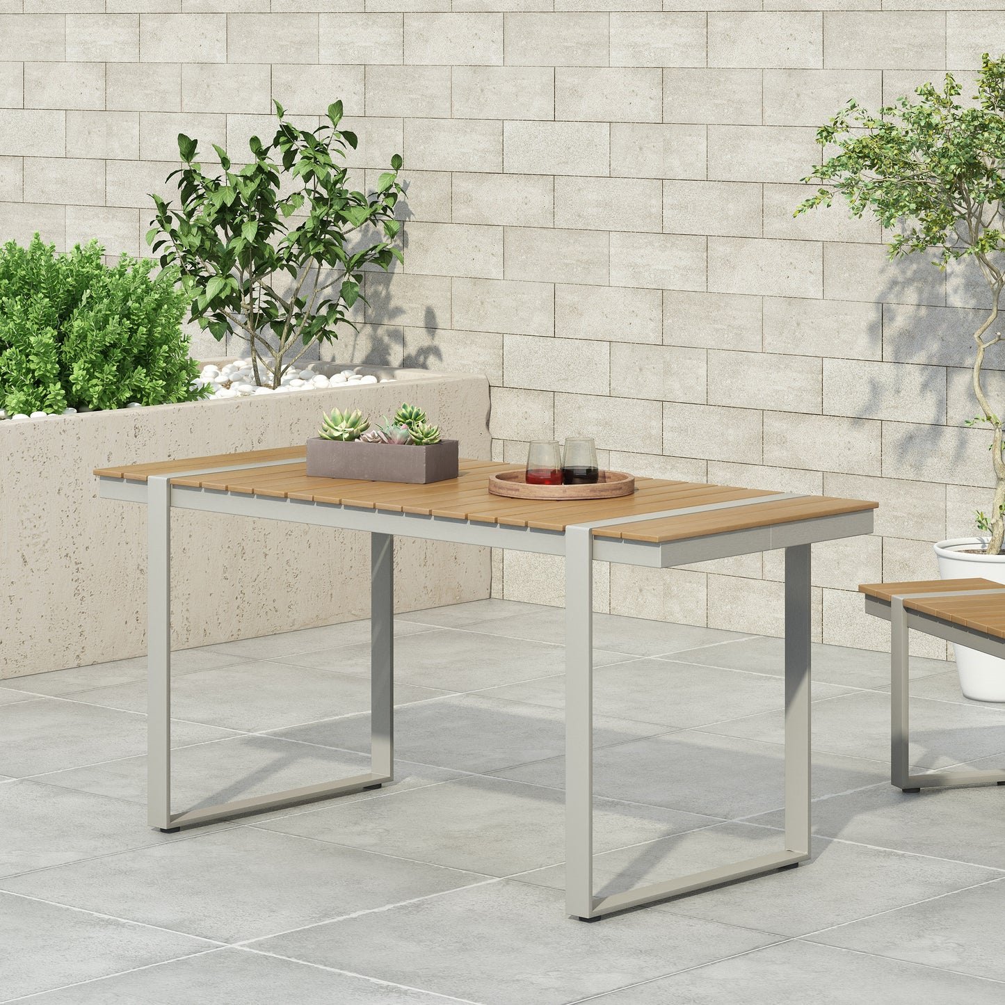 Mora Outdoor Aluminum Dining Table