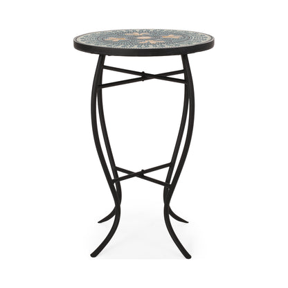 Jaki Outdoor Side Table with Tile Top