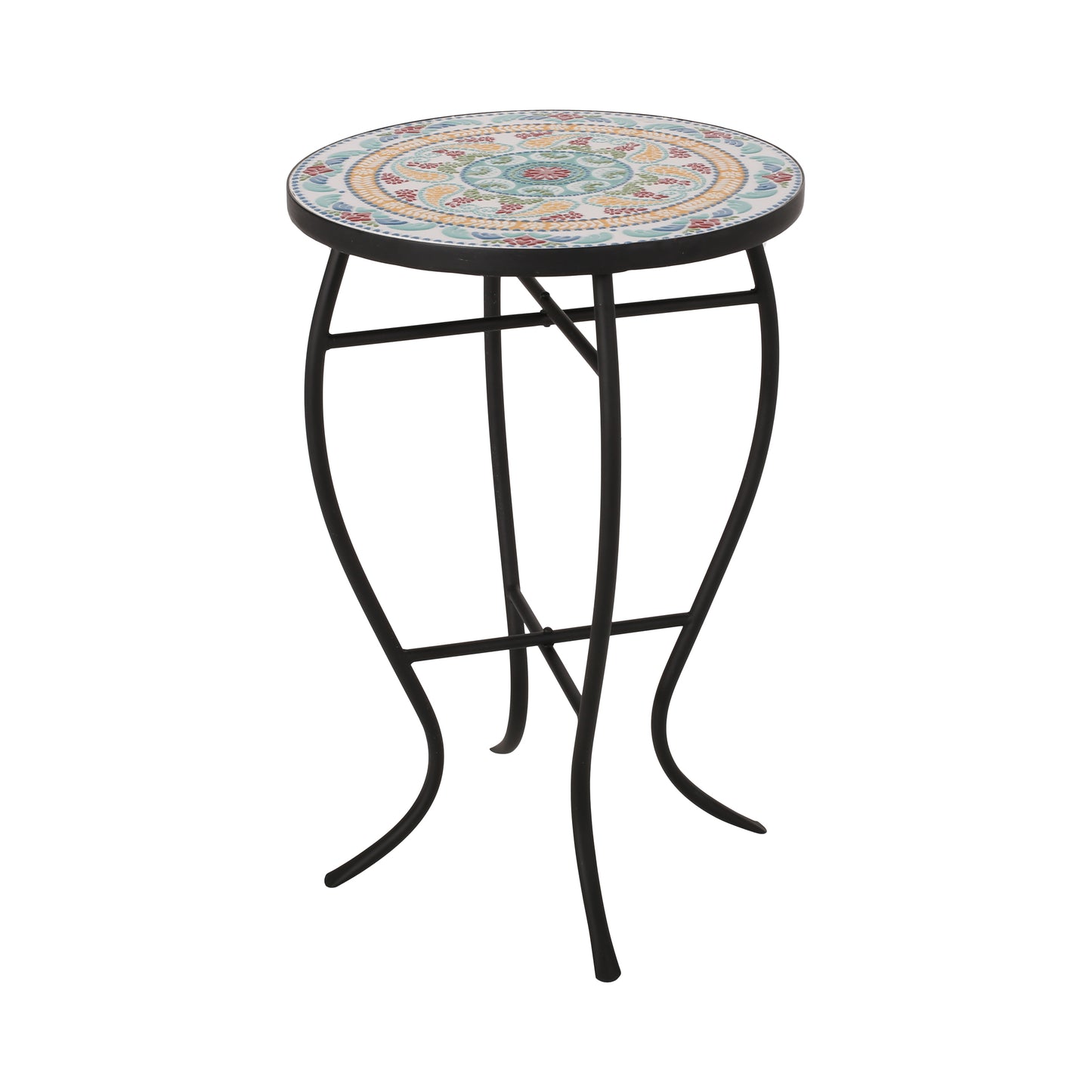 Frimy Outdoor Side Table with Tile Top