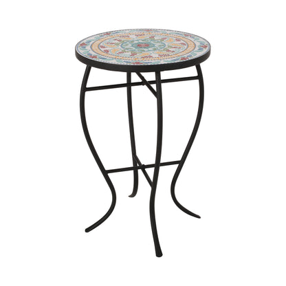 Frimy Outdoor Side Table with Tile Top