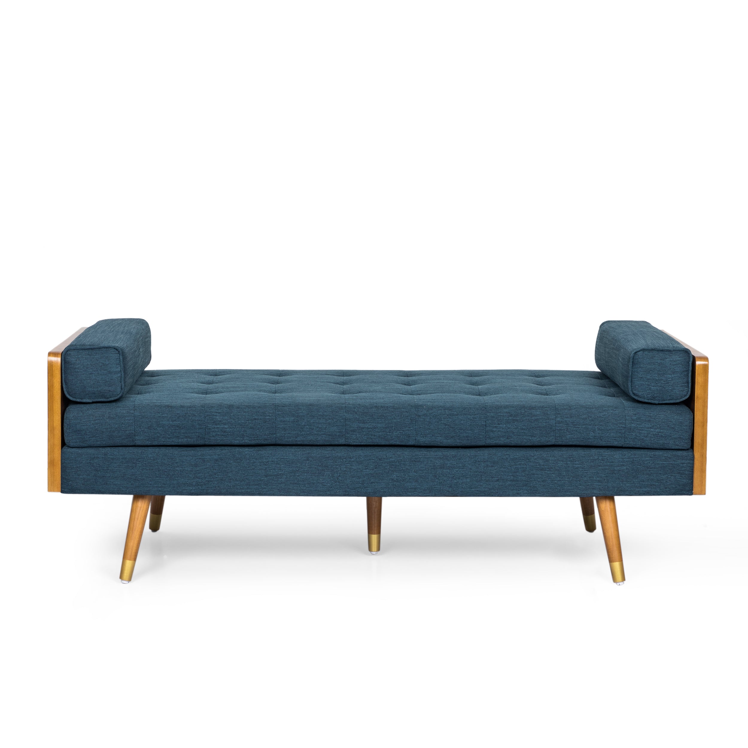 Tiltonsville Mid-Century Modern Tufted Double End Chaise Lounge With B ...