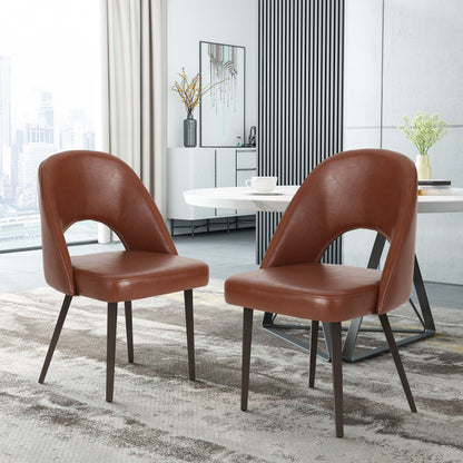 Odum Abbeville Contemporary Open Back Dining Chairs, Set of 2
