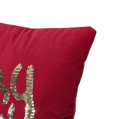 Bolivar Glam Velvet Christmas Throw Pillow Cover