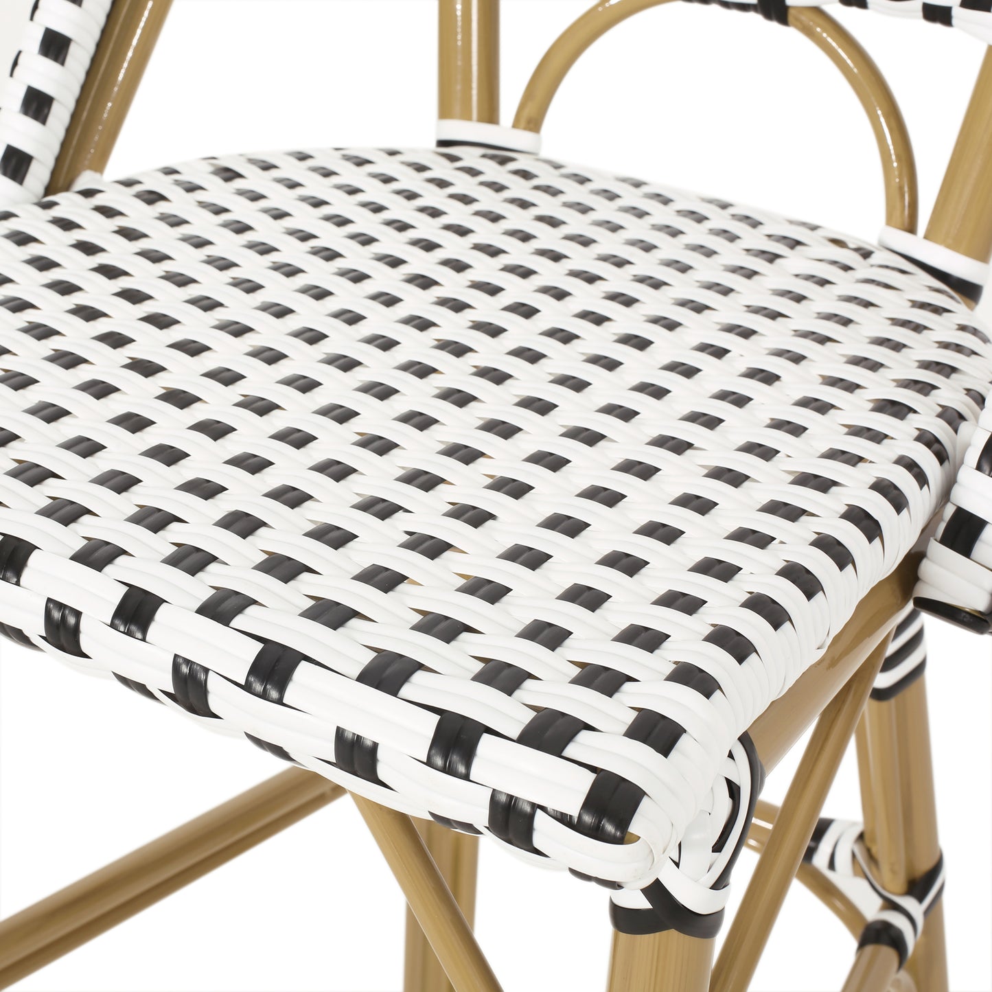 Grelton Outdoor Aluminum French Barstools, Set of 4