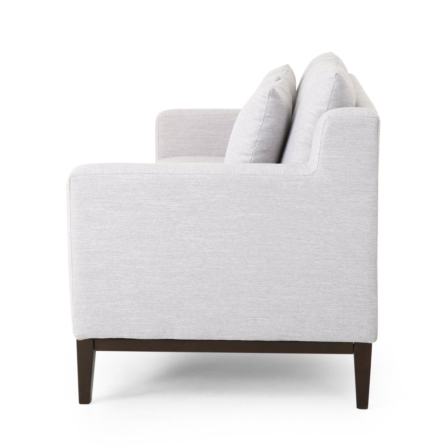 Noxon Contemporary Fabric 3 Seater Sofa with Accent Pillows