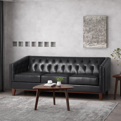 Colstrip Contemporary Upholstered 3 Seater Sofa