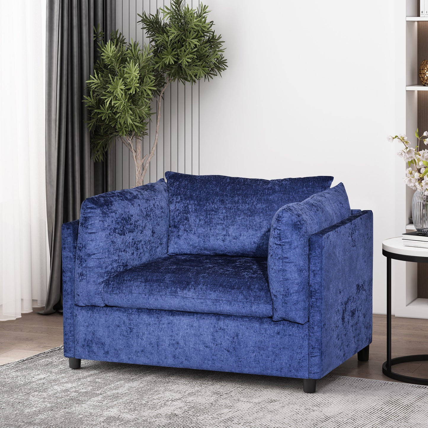 Kokesh Contemporary Fabric Pillow Club Chair