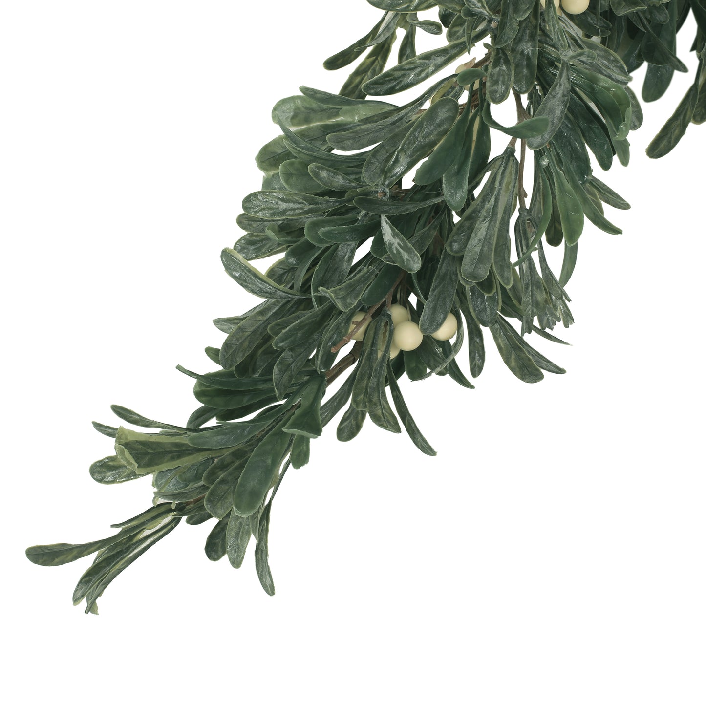 Mina 4.5-foot Snowberry Artificial Garland, Green and White