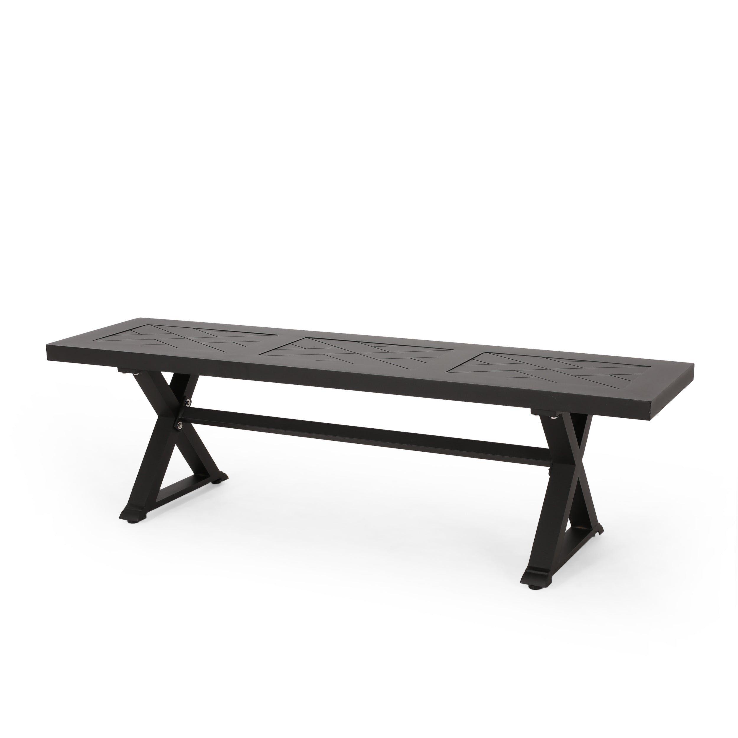 Harney Outdoor Aluminum Bench – GDFStudio