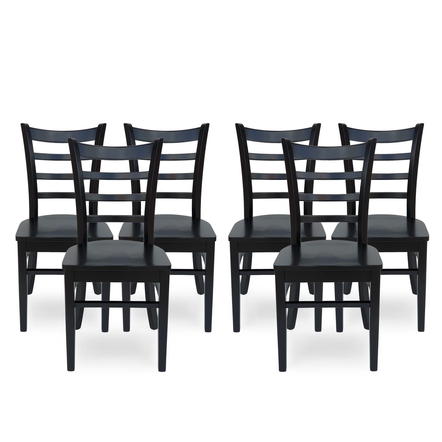 Wagner Farmhouse Wooden Dining Chairs (Set of 6)