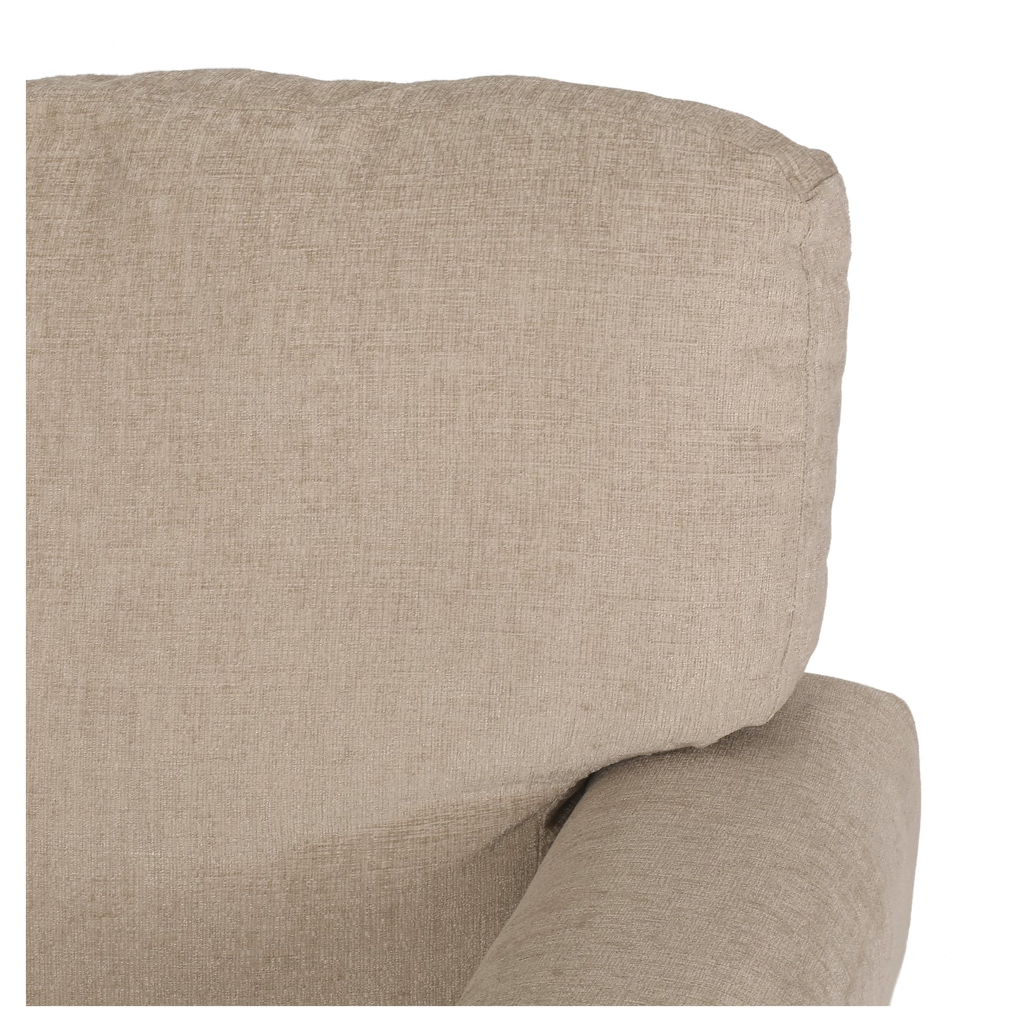 Dobles Contemporary Fabric 3 Seater Sofa with Nailhead Trim